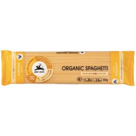 ALCE NERO Organic Spaghetti (Made in Italy, 0.06 inch (1.6 mm) Thick, Boiling Time: 8 Minutes, 12.3 oz (350 g)