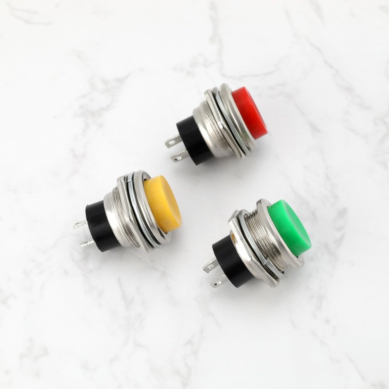 eMagTech 3PCS Electric Guitar Kill Switch Momentary Push Button Mounting