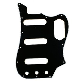 (E87) Custom Guitar Pickguard Fits Bass VI ,3ply Black