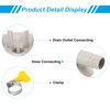 PATIKIL 25mm Air Conditioner Drain Hose Connector, 1 Pcs Universal