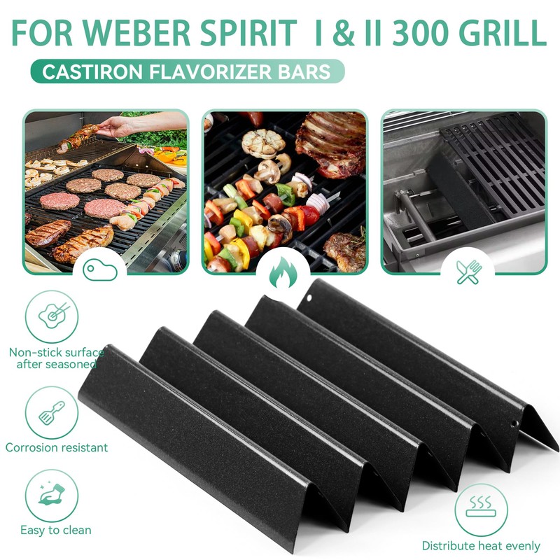 Spirit E-310 Grill Parts 69787 Burners & 7636 Flavorizer Bars
