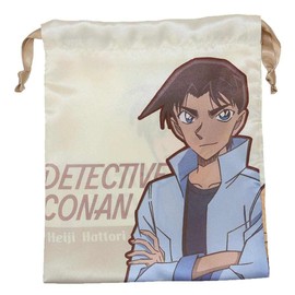 Detective Conan Drawstring Bag Ribbon Drawstring / Heiji & Kazuyo Shonen Sunday