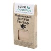 Spice.boutique Unbleached Paper Self Fill Teabags, Plastic Free, Retail Carton,