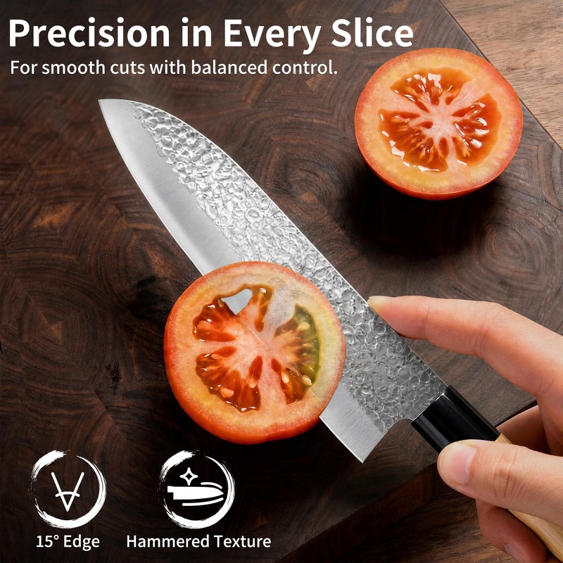 6.7" Santoku Knife, High Carbon Stainless Steel, Made in Japan