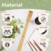BambooMN 20 Pieces 25 Inch Extra Long Bamboo BackScratcher Shoehorn