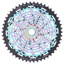 Mountain Bike Freewheel Bicycle Hollow Lightweight 9‑50T Cassette Flywheel Colorful11 Speed 9‑50T