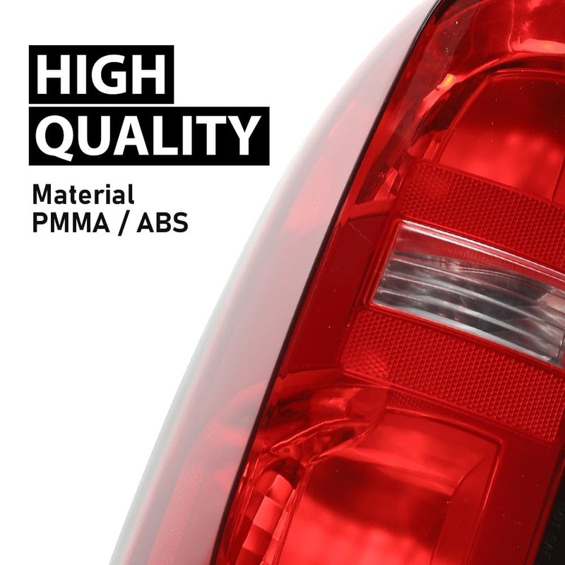 G-PLUS Left Tail Light Assembly w/Bulbs Driver Side, Fit For
