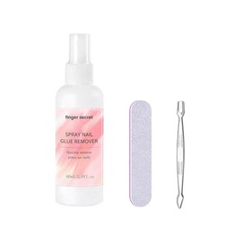 Spray Nail Glue Remover for Press on Nails, Press-on Nail Tips Solid Glues Removers Flase Acrylic Nail Tips Tapes, Remove Rhinestones Glue Remove Art Charms Design in Salon or Home