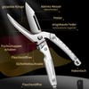 Kitchen Scissors Stainless Steel Chicken Poultry Scissors Removable: Kitchen Scissors