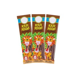 Sour Sticks Assorted Flavors 3 pack of Small and Large Packs - Kosher (Small, Cola)