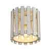 Rustic Flush Mount Ceiling Light, Farmhouse Wood Cage Semi Flush