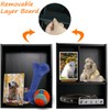 Sofunii Pet Memorial Shadow Box with Shelves for Dogs or