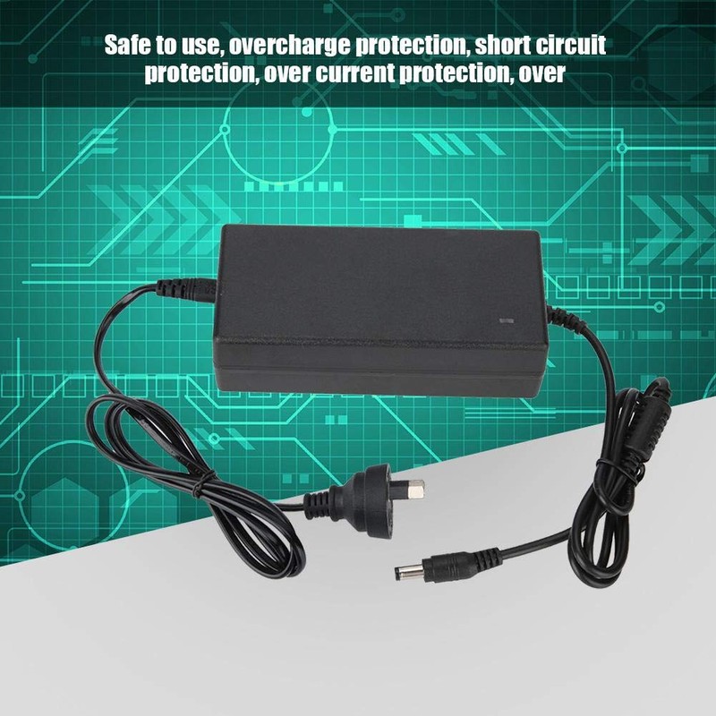 Ciglow Fuente de alimentación del Adaptador 54.6V 2A con luz