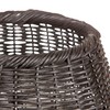 Bloomingville Black Rattan Glass Insert Lantern