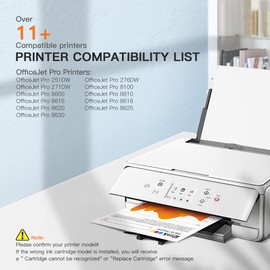 E-Z Ink Compatible Ink Cartridge Replacement for HP 950XL 951XL 950 XL 951 XL to use with OfficeJet Pro 8610 8600 8615 8620 8625 8100 276dw 251dw (2 Cyan, 2 Magenta, 2 Yellow, 6 Pack)