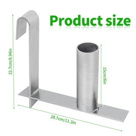LZYDKH Unrolling Aid for Privacy Screen Strips, Stainless Steel Mounting Aid, Roll Aid for PVC Fence Panel, Easy and Quick Assembly, Double Rod Mat Fence Accessories