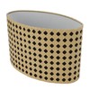 Lampshade Oval Shaped Hollow Metal Carved Compatible E27 E14 Caliber