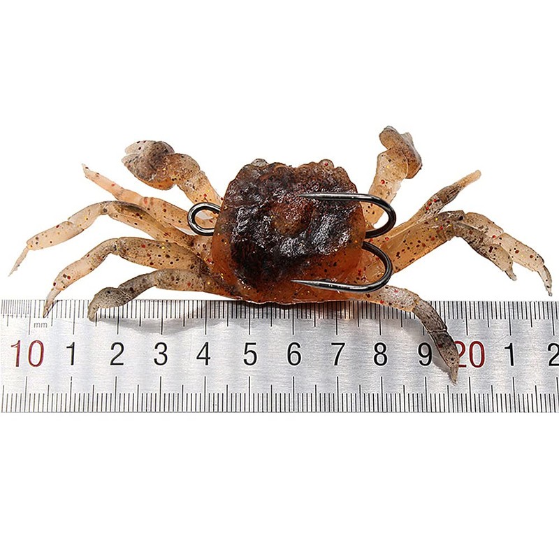 XECRDP 3 PCS 10cm 30g Soft Fishing Lures Crab Artificial