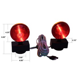 MaxxHaul 80778 Magnetic Towing Light Kit (Dual Sided for RV, Boat, Trailer and More DOT Approved)