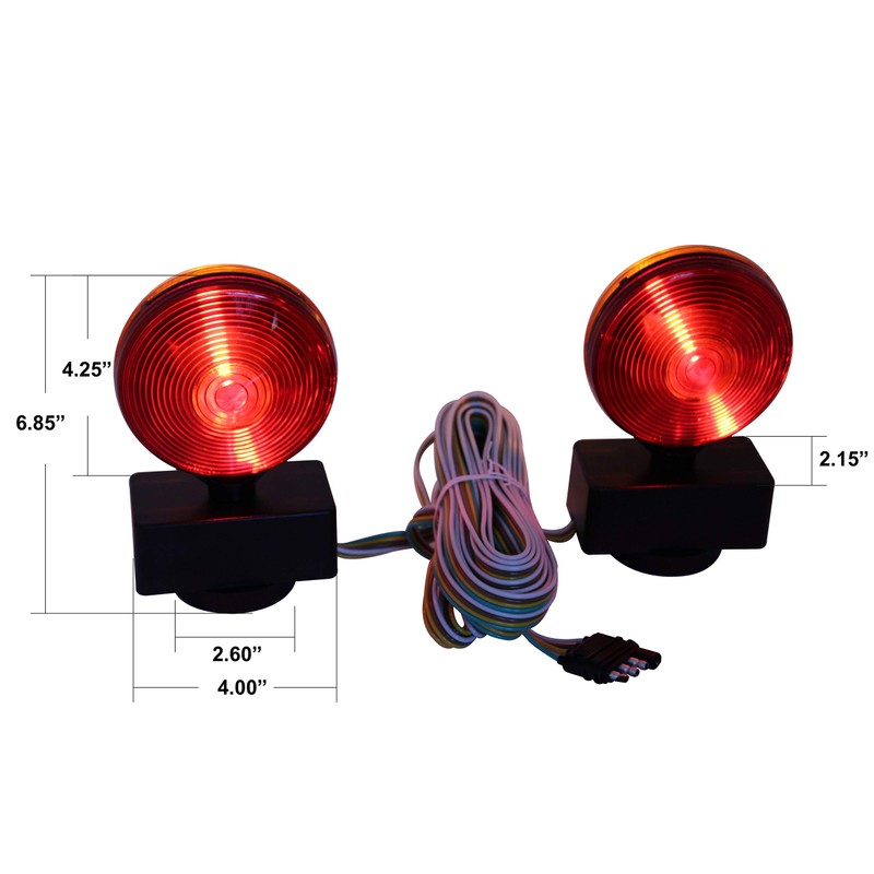 MaxxHaul 80778 Magnetic Towing Light Kit (Dual Sided for RV,