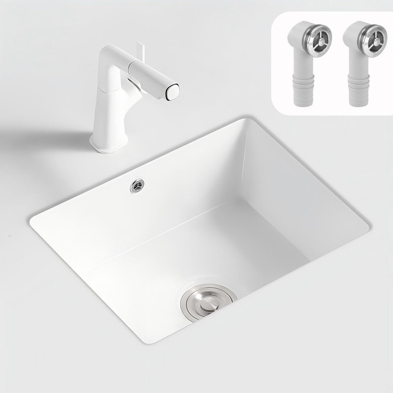 Qrity Pack of 2 Overflow Head, Overflow Sink, Overflow Pipes