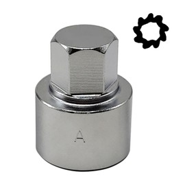 JEUCLEL 539 Wheel Locking Nut Key Compatible with VW VAG Volkswagen, Wheel Lock Nut Socket Adapter, Wheel Anti-Theft Lug Nut Removal Tool, Anti-Theft Screw Remover