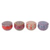 4pcs Dried Flower Aromatherapy Candle Set Long Lasting Aroma Scented