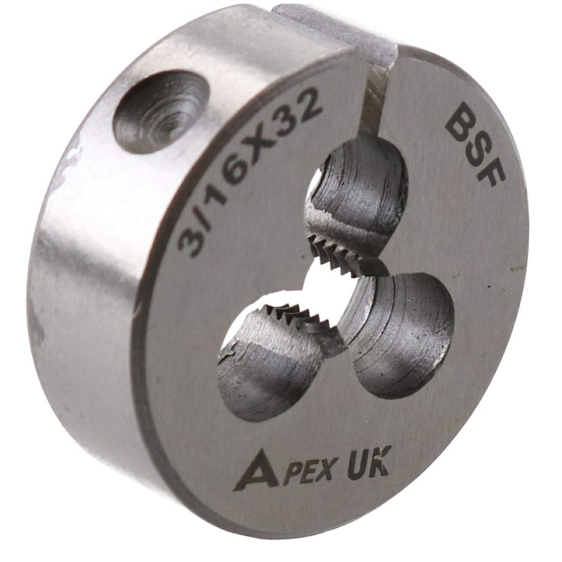 3/16" x 32 BSF Tap & Die Set Taper Plug