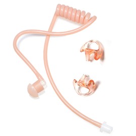 HYS Replacement Security Air Acoustic Coil Tube Earbud Audio Kit with Soft Silicone Medium Ear Buds Earmold for Walkie Talkie Air Acoustic Earpiece Headset