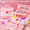Juego De Maquillaje Lavable Real Sets De Belleza Para Niños
