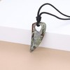 COAI Wolf Tooth Amulet Dragon Blood Stone Pendant Necklace for