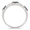 Hdiamonds 0.03 Carat Total Weight (cttw) Sterling Silver White and