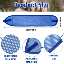 Wanmu 3Pcs Mesh Hair Wraps for Black Women, Adjustable Sleeping Hair Scarf Cap Spa Headbands Face Wash Makeup Hair Accessories - Keep Hair in Place