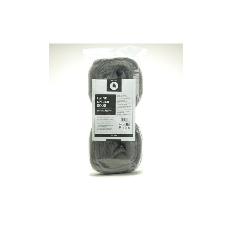 Iron Straw/Steel Wool 0000-2 Rolls - Ideal for Woodworking and