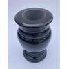 Turned Granite Vase Polished (5.5"x9") Black