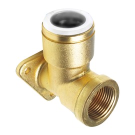 JG Speedfit 22WB Bsp Pack Plate Elbow, Brass, 22 mm 3/4-Inch