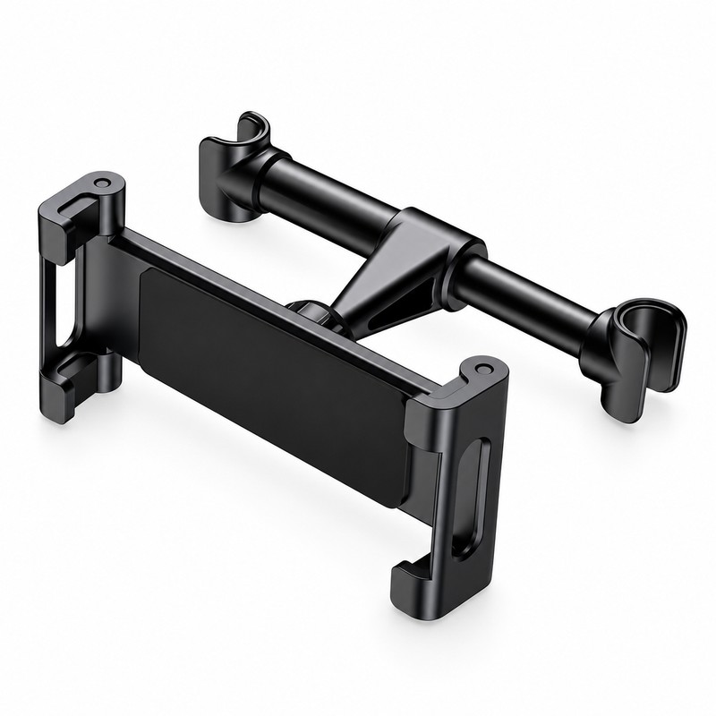 Car Headrest Tablet Holder for Backseat Viewing – Adjustable Foldable