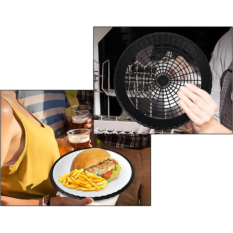 Young Wolf 24 Heavy Duty Plastic Paper Plate Holders Woven