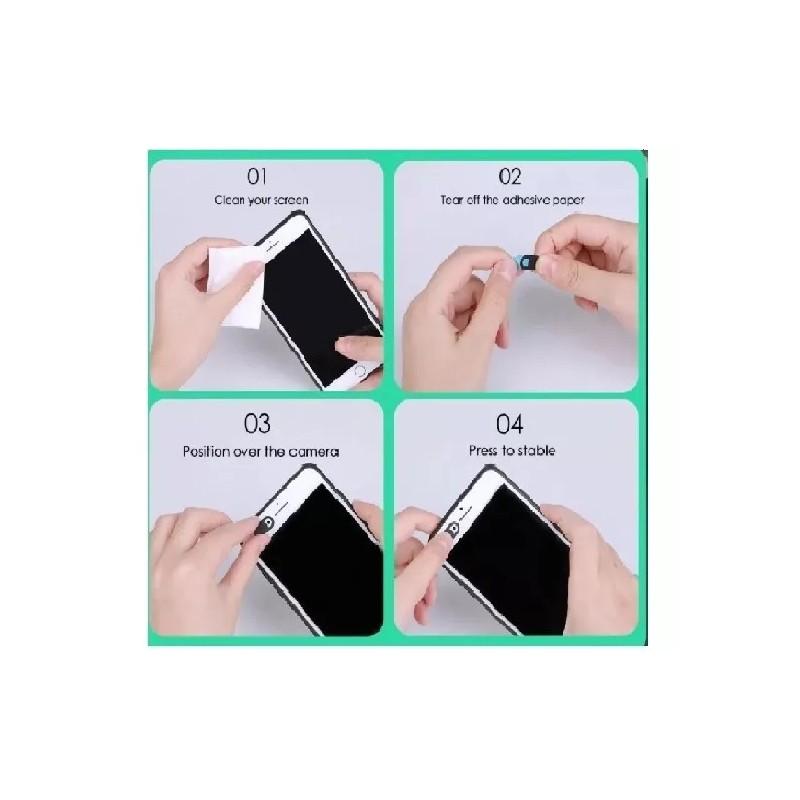 THE9SHOP Cubre Webcam 6 Pack Cubierta Anti Espia Camara Con