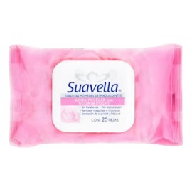 Toallitas Desmaquillante Suavella Sin Parabenos 4 Pz 25c/u.