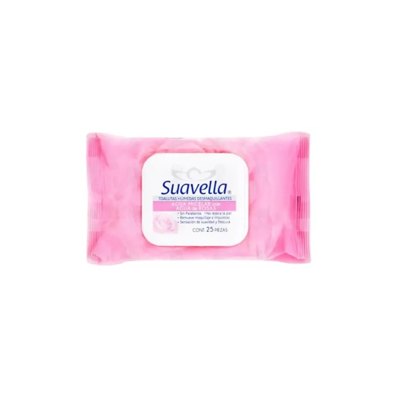 Toallitas Desmaquillante Suavella Sin Parabenos 4 Pz 25c/u.