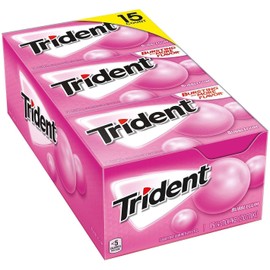 Trident Bubble Gum Sugar Free Gum 30/14 Piece Packs Total 420 Sticks