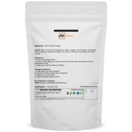 mGanna 100% Natural Talc Powder for Facial Make-up, Cosmetic Formulations, and Other Industrial Application 2 LBS / 908 GMS