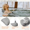 HUGABOW Large Pillow for Hot Tub (Grey), Spa, and Chaise