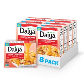 Daiya Dairy Free Zesty Cheddar Cheese Sauce, Plant Based Rich, Creamy, Cheesy Sauce, 14.2 oz (Pack of 8)