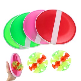 VICASKY Plastic Suction Cup Ball Pop and Catch Ball Game Interactive Sticky Toss Toy for Kids Boys and Girls Easy to Play and Carry (Random Color