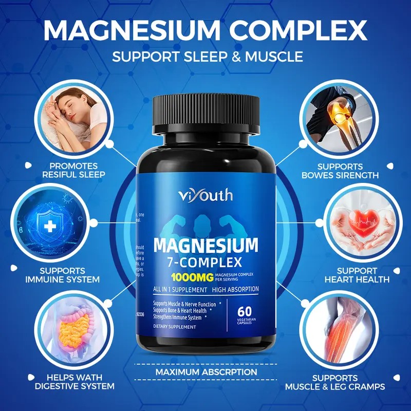 Multi-Source Magnesium Capsules – 60 Count – Magnesium Complex Dietary