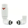 Hot Flow All White Marella 3 Modern Thermostatic Radiator Valve