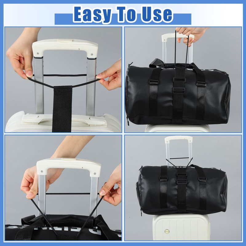 Sadnyy 6 Pack Luggage Straps for Suitcases, Adjustable Travel Belt