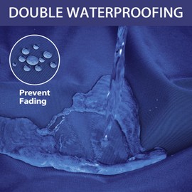 Mrsenloi Outdoor Bench Cushion 42 x 18 x 3 Inch with Ties, Thick Waterproof Porch Swing Cushions for Patio Furniture Chair Pad, Seat Sofa Garden Replacement Cushion Sponge Filling